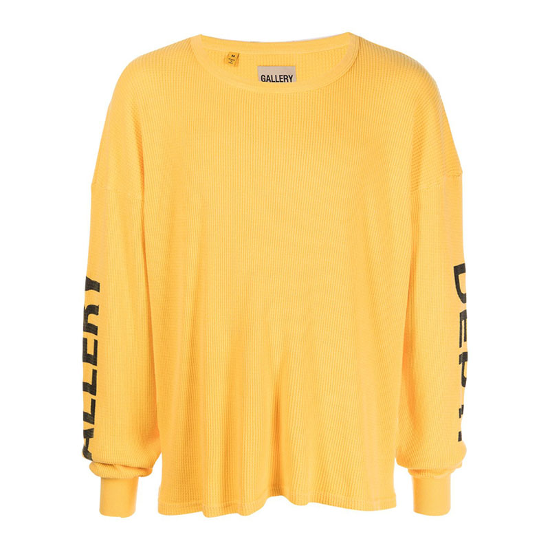 [갤러리디파트먼트] 남성 로고 오버핏 롱슬리브 티셔츠 (옐로우) GDT1145