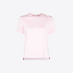 톰브라운 여성 앵커 로고 라운드 반팔 티셔츠 (핑크) FJS146A 01454 680