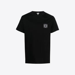 로에베 남성 로고 레귤러 핏 반팔 티셔츠 (블랙) H526Y22X75 1100