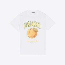 가니 여성 피치 반팔 티셔츠 (화이트) T3529 151
