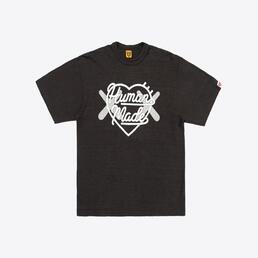 휴먼메이드 X 카우스 그래픽 반팔 티셔츠 #1 (블랙) XX26TE005