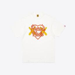 휴먼메이드 X 카우스 그래픽 반팔 티셔츠 #1 (화이트) XX26TE005