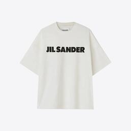 질샌더 남성 로고 프린트 반팔 티셔츠 (내추럴) J21GC0001 J45148 102